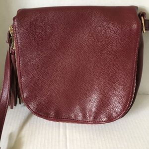 Amanda Blu Saddlebag Crossbody Purse